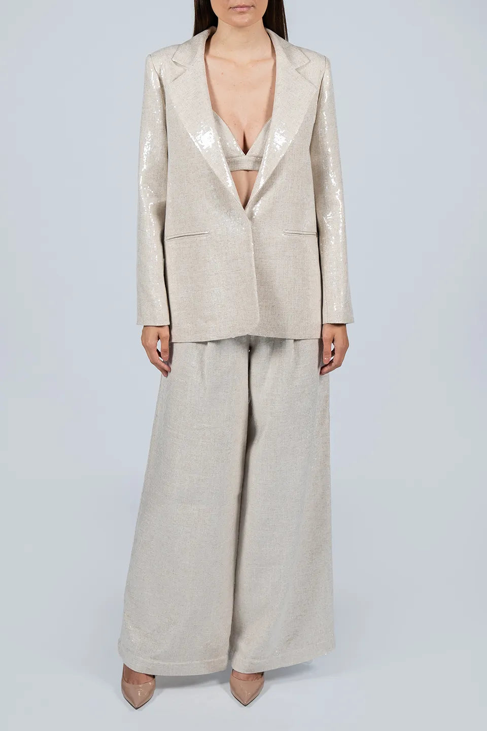Designer Beige Women blazers, Jacket, shop online with free delivery in UAE. Product gallery 2
