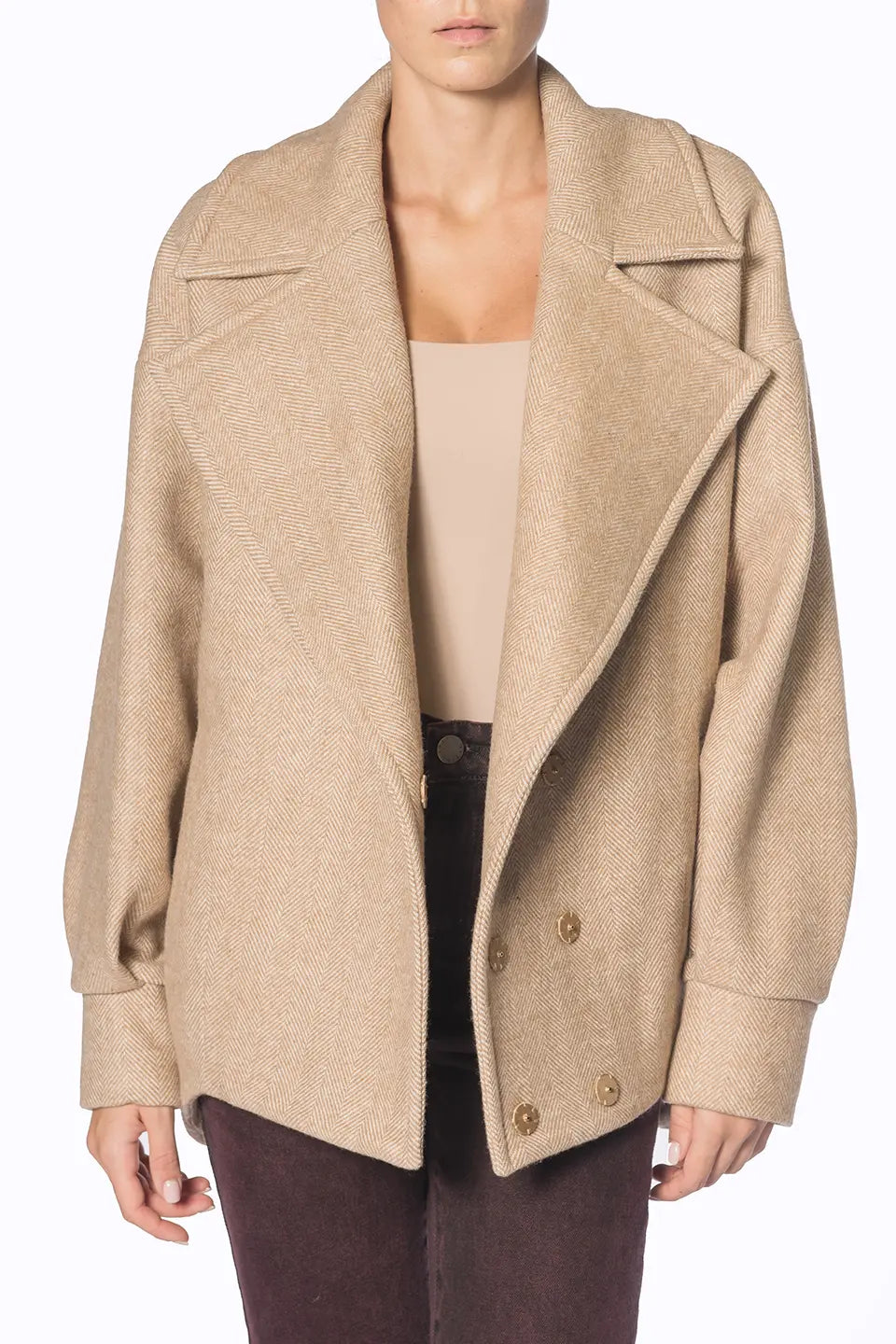 Designer Beige Women blazers, Jacket, shop online with free delivery in UAE. Product gallery 2