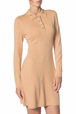 Manoush | Camel Knitted Dress, alternative view