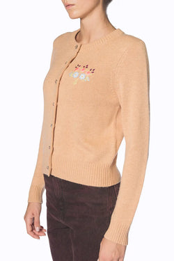 Manoush | Camel Knitted Cardigan, alternative view