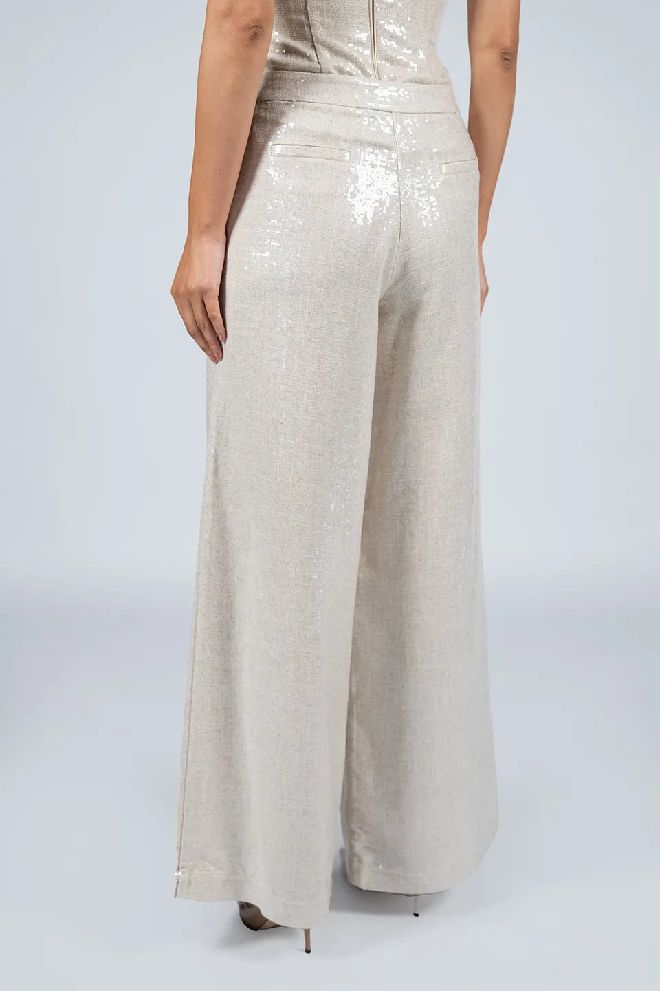 Designer Beige Women pants, shop online with free delivery in UAE. Product gallery 4