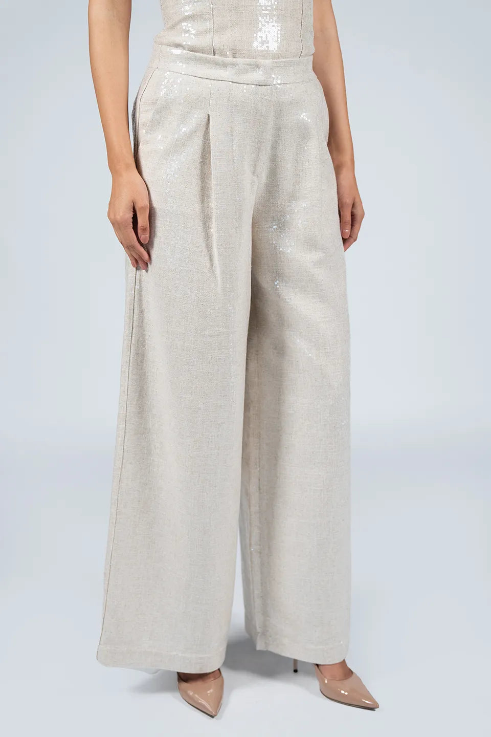 Designer Beige Women pants, shop online with free delivery in UAE. Product gallery 3