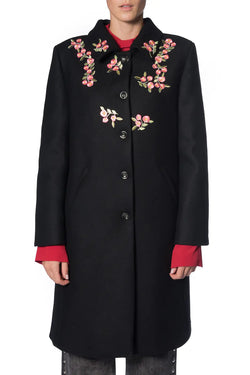 Vivetta | Coat with Floral Embroidery