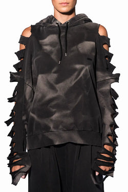 Avavav | Black Cut-out Hoodie