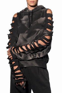 Avavav | Black Cut-out Hoodie, alternative view