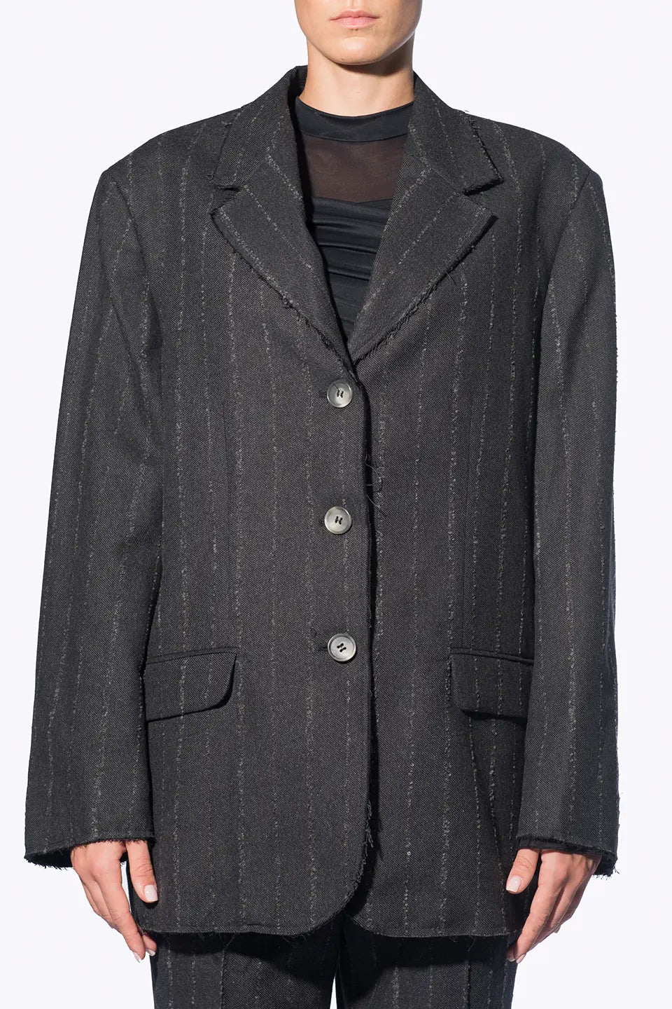 Shop online trendy Grey Women blazers, Jacket from Avavav Fashion designer. Product gallery 1