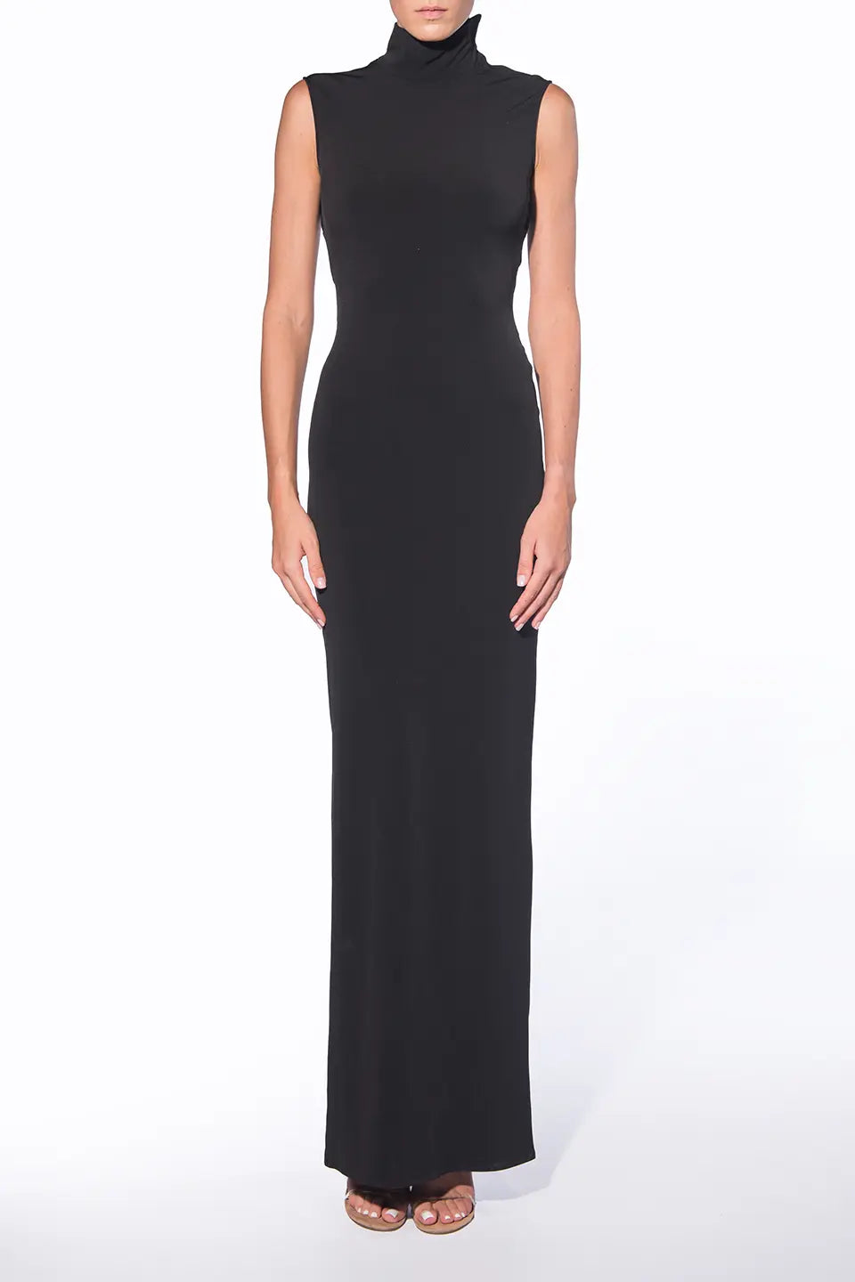 Shop online trendy Black Maxi dresses from Alessandro Vigilante Fashion designer. Product gallery 1