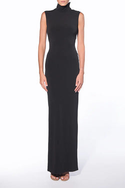 Alessandro Vigilante | Black Sleeveless Maxi Dress