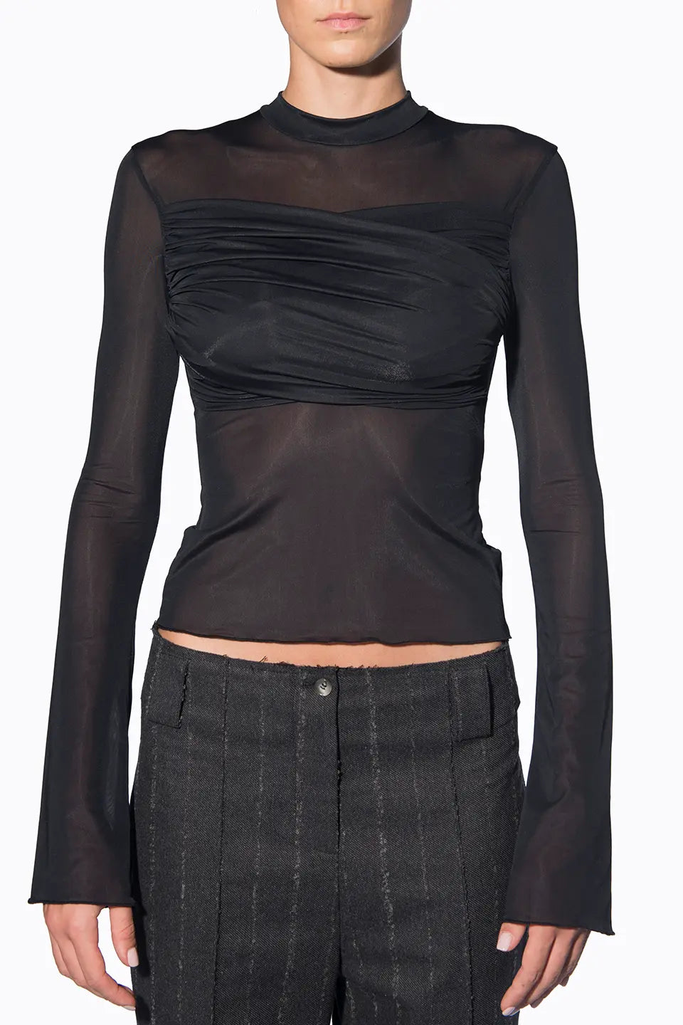 Shop online trendy Black Women blouses from Avavav Fashion designer. Product gallery 1