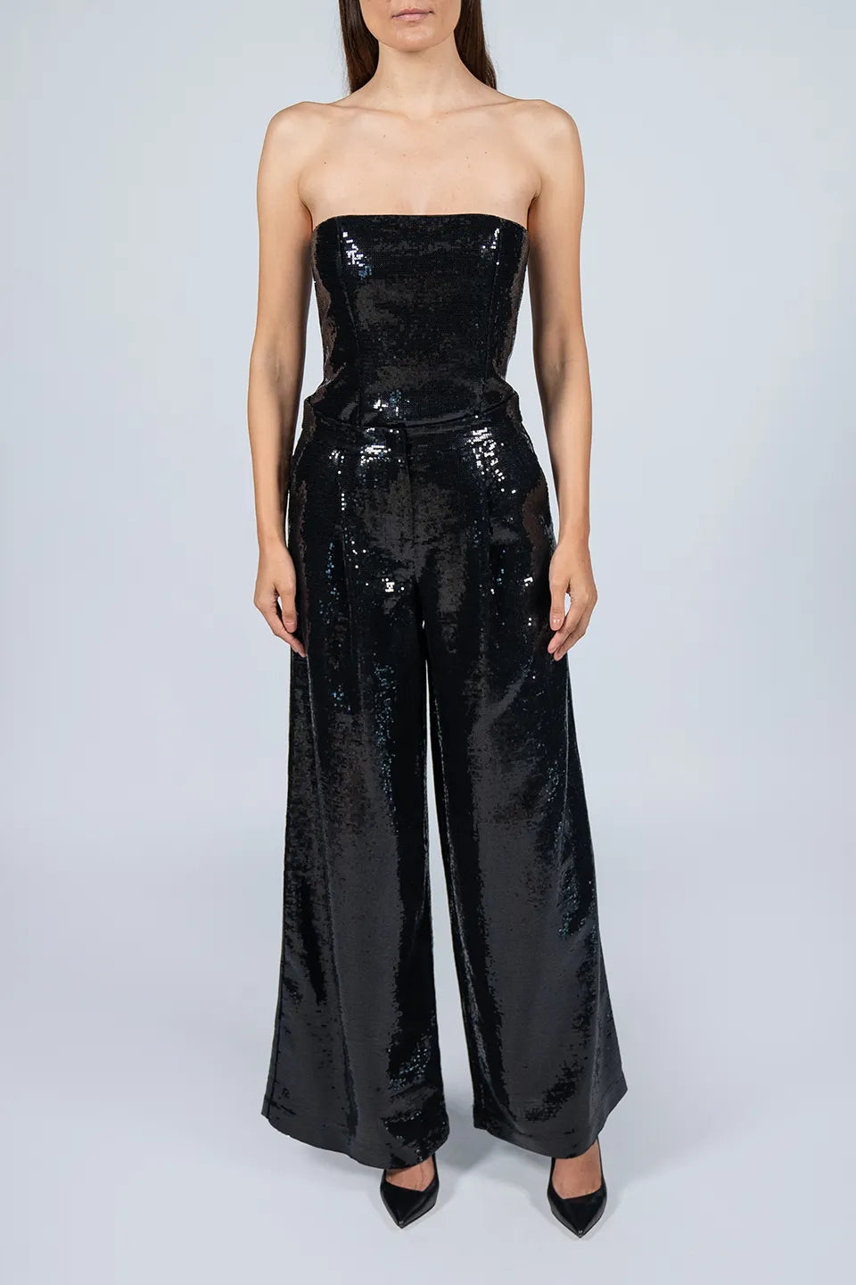 Shop online trendy Black Women pants from Federica Tosi Fashion designer. Product gallery 1