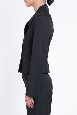 Avavav | Black Blazer Pinstripe, alternative view