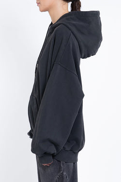 Avavav | Black Shoulderless Hoodie, alternative view