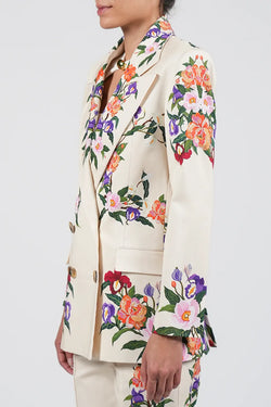Borgo de Nor | Quinn Twill Cream Jacket, alternative view