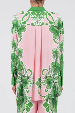 Borgo de Nor | Nova Floral Print Crepe Shirt, alternative view