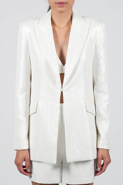 Federica Tosi | Blazer Rafia Off-White