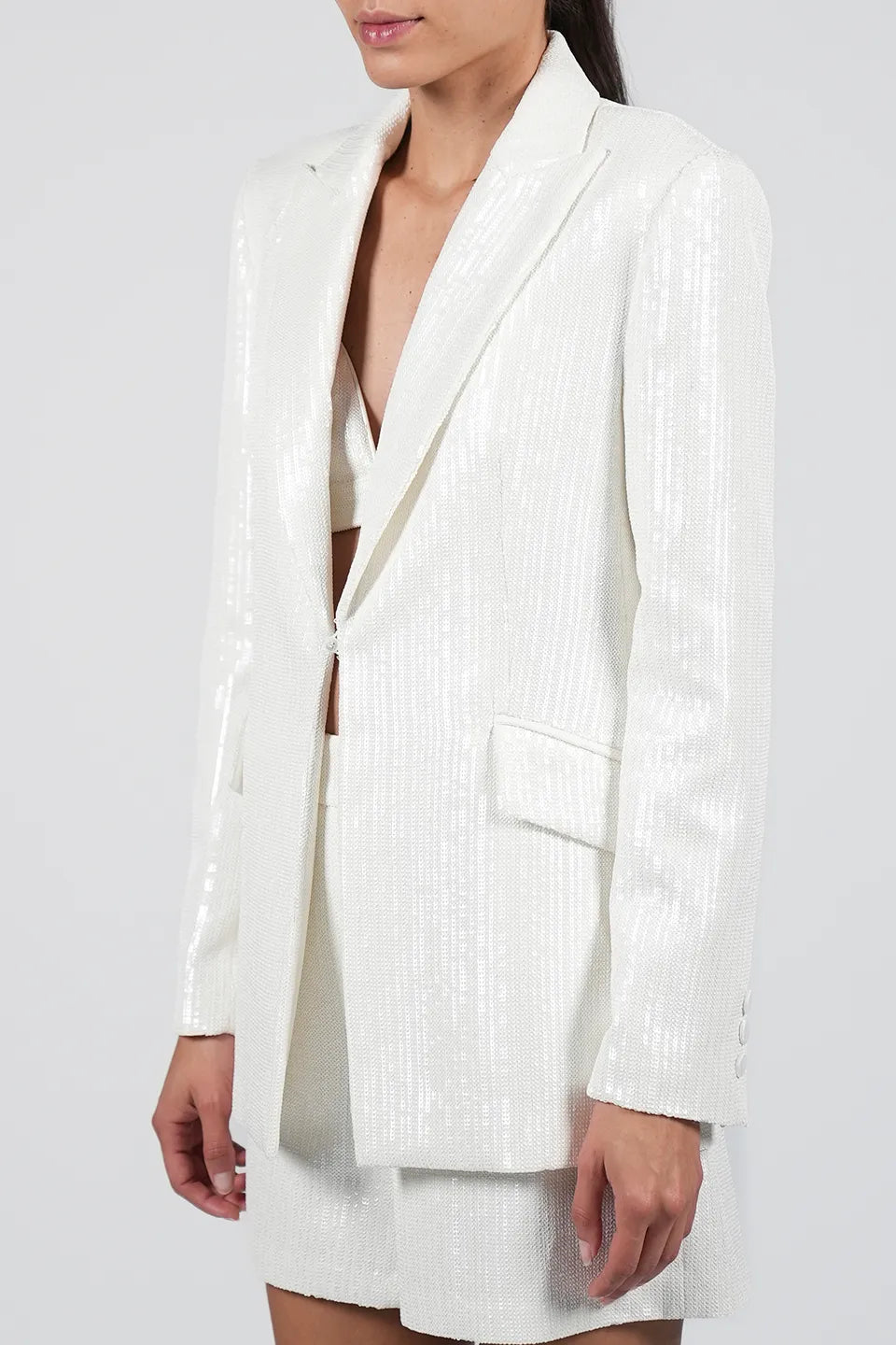 Designer white Women blazers, Jacket, shop online with free delivery in Dubai. Product gallery 3