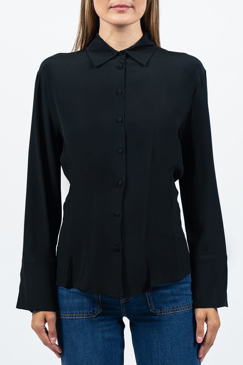 Shop online trendy Black Women long sleeve from Federica Tosi Fashion designer. Product gallery 1