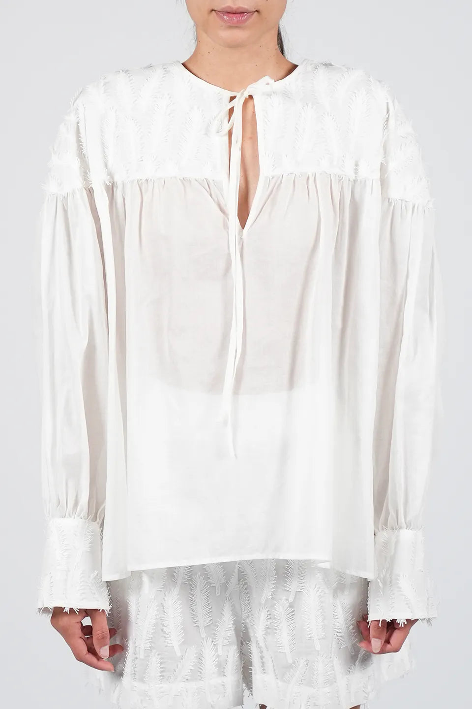 Shop online trendy White Women long sleeve from Federica Tosi Fashion designer. Product gallery 1
