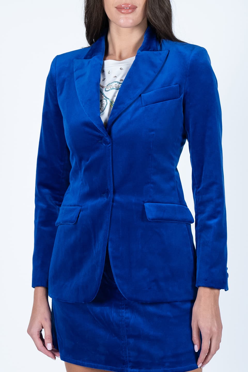 Shop online trendy Blue Women blazers from Vivetta Fashion designer. Product gallery 1