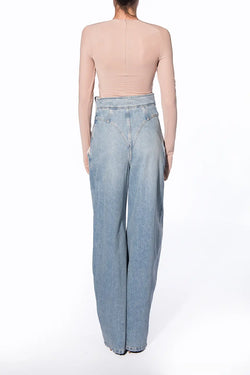 Alessandro Vigilante | Light Blue High Waist Jeans, alternative view