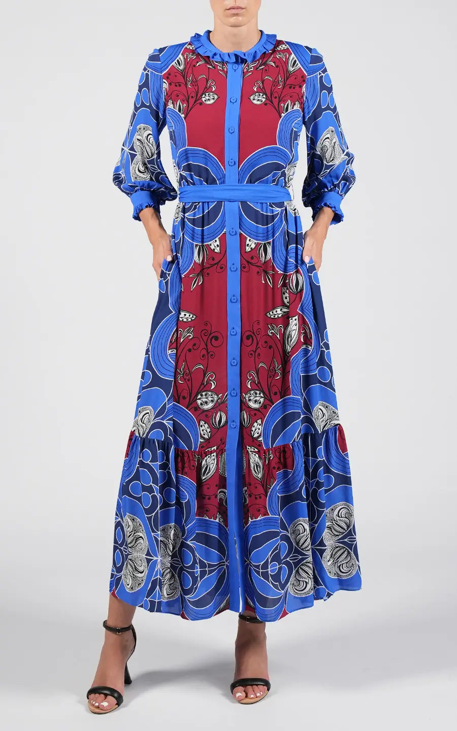 Designer Blue Maxi dresses, shop online with free delivery in UAE. Product gallery 2