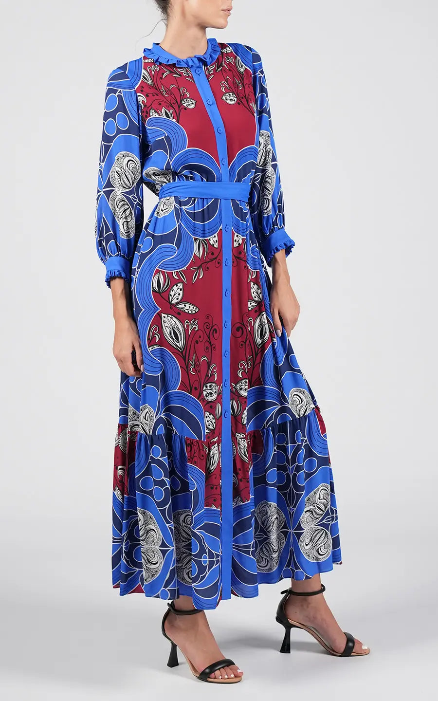 Designer Blue Maxi dresses, shop online with free delivery in Dubai. Product gallery 3