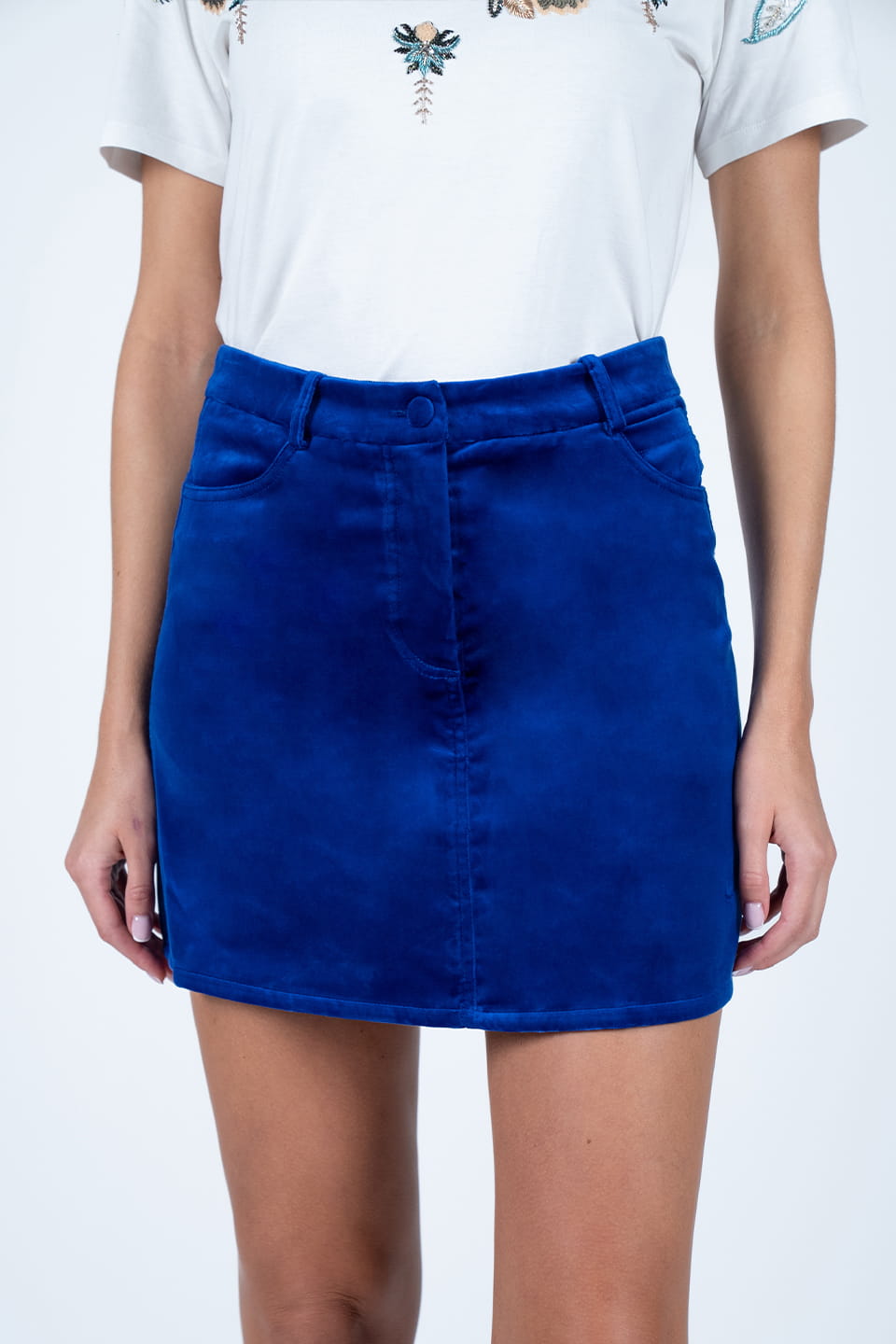 Shop online trendy Blue Skirts from Vivetta Fashion designer. Product gallery 1