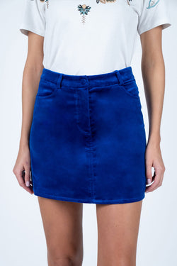 Vivetta | Blue Velvet Skirt