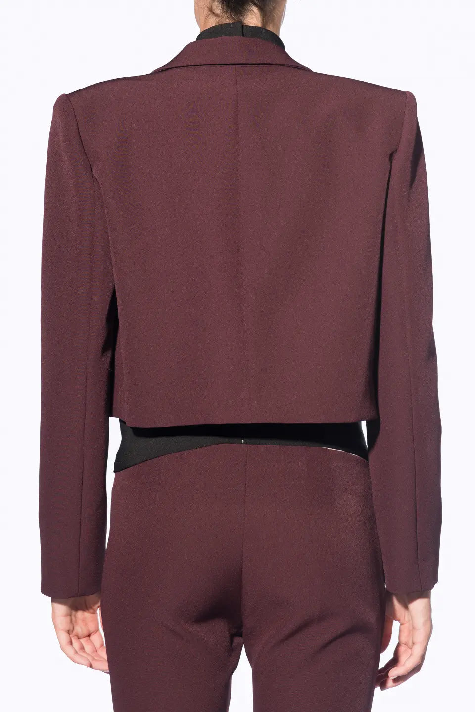 Designer Burgundy Women blazers, Jacket, shop online with free delivery in UAE. Product gallery 4