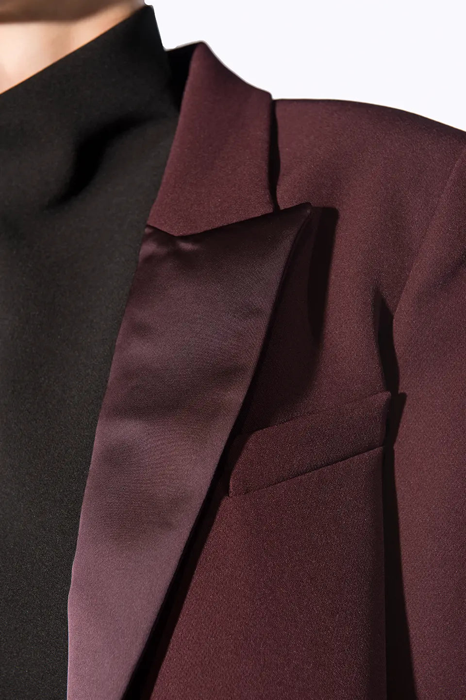 Designer Burgundy Women blazers, Jacket, shop online with free delivery in UAE. Product gallery 5