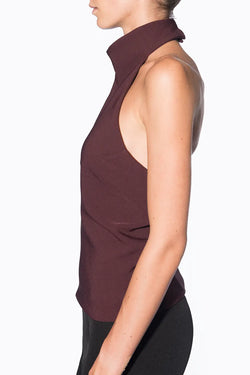 Federica Tosi | Maroon Halter Top, alternative view