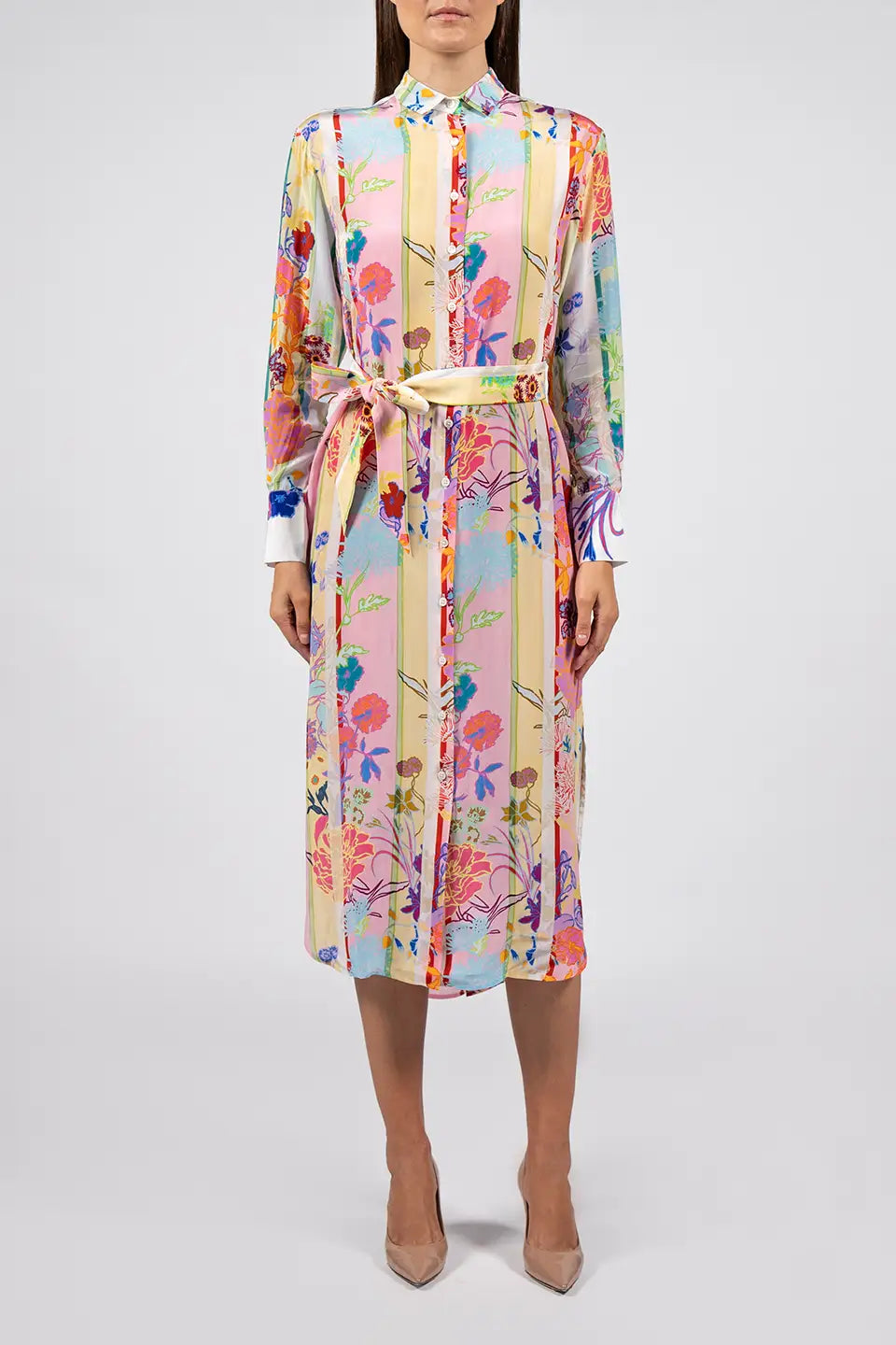 Shop online trendy Multicolor Midi dresses from Borgo de Nor Fashion designer. Product gallery 1