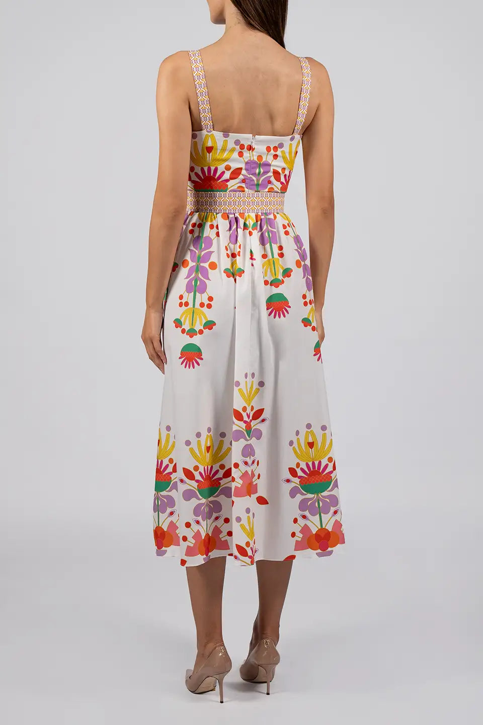 Designer White Midi dresses, shop online with free delivery in UAE. Product gallery 7