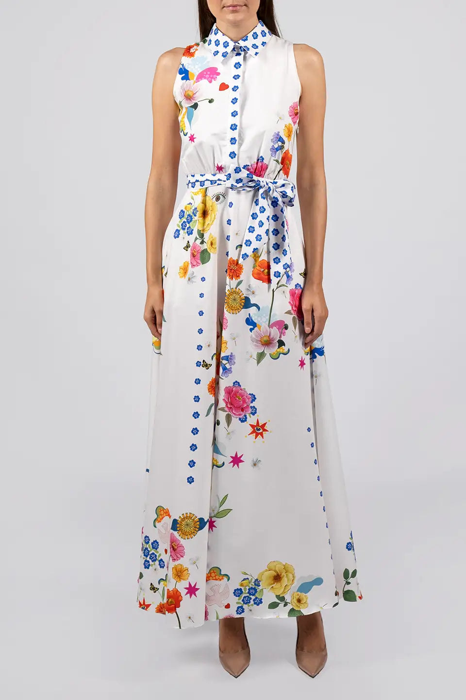 Shop online trendy White Maxi dresses from Borgo de Nor Fashion designer. Product gallery 1