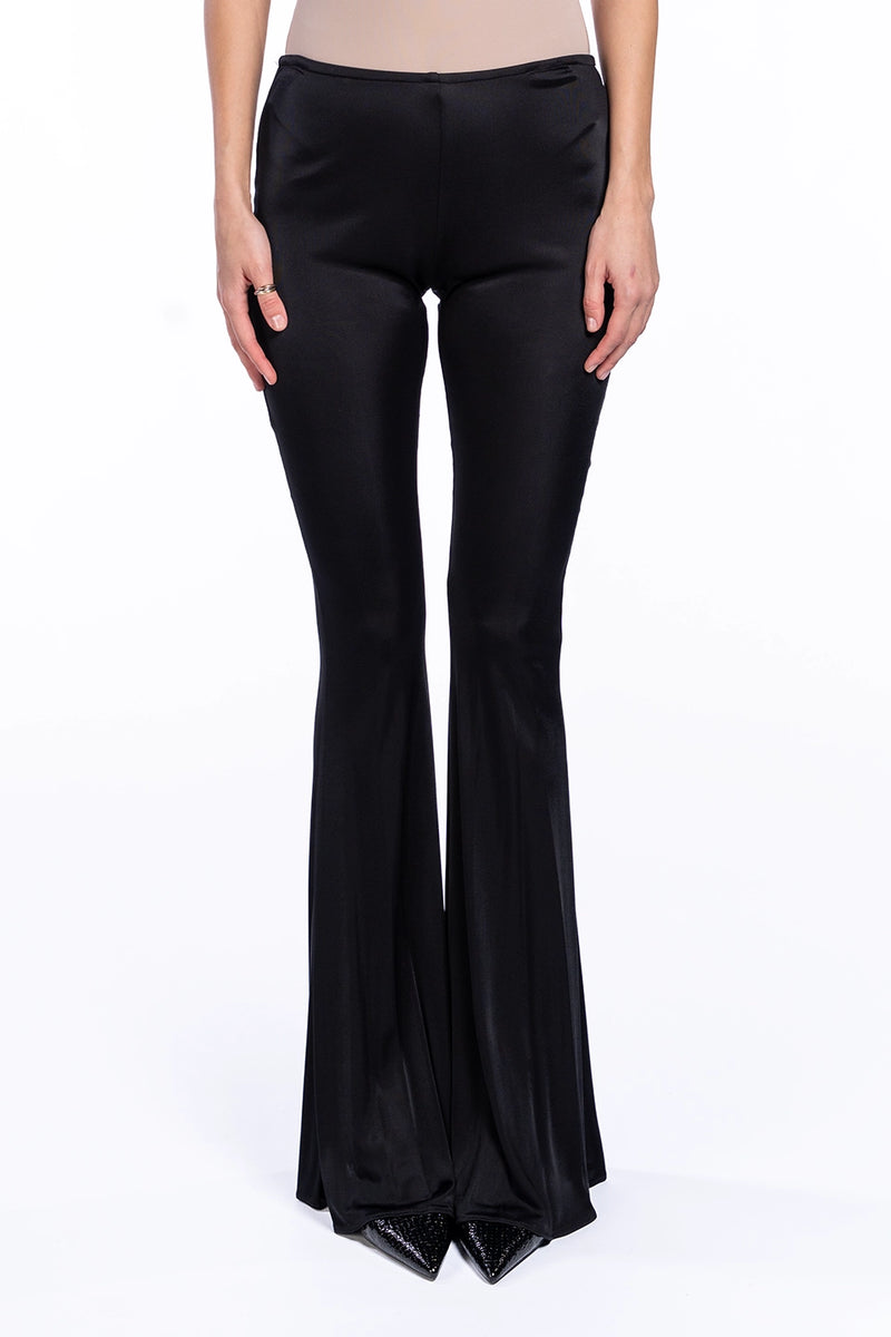 Black flare pantalone