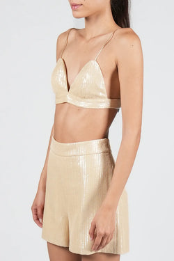 Federica Tosi | Sequined Caramel Bra, alternative view