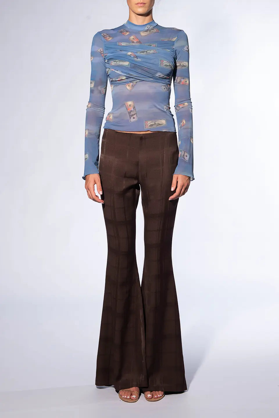 Shop online trendy Brown Women pants from Avavav Fashion designer. Product gallery 1