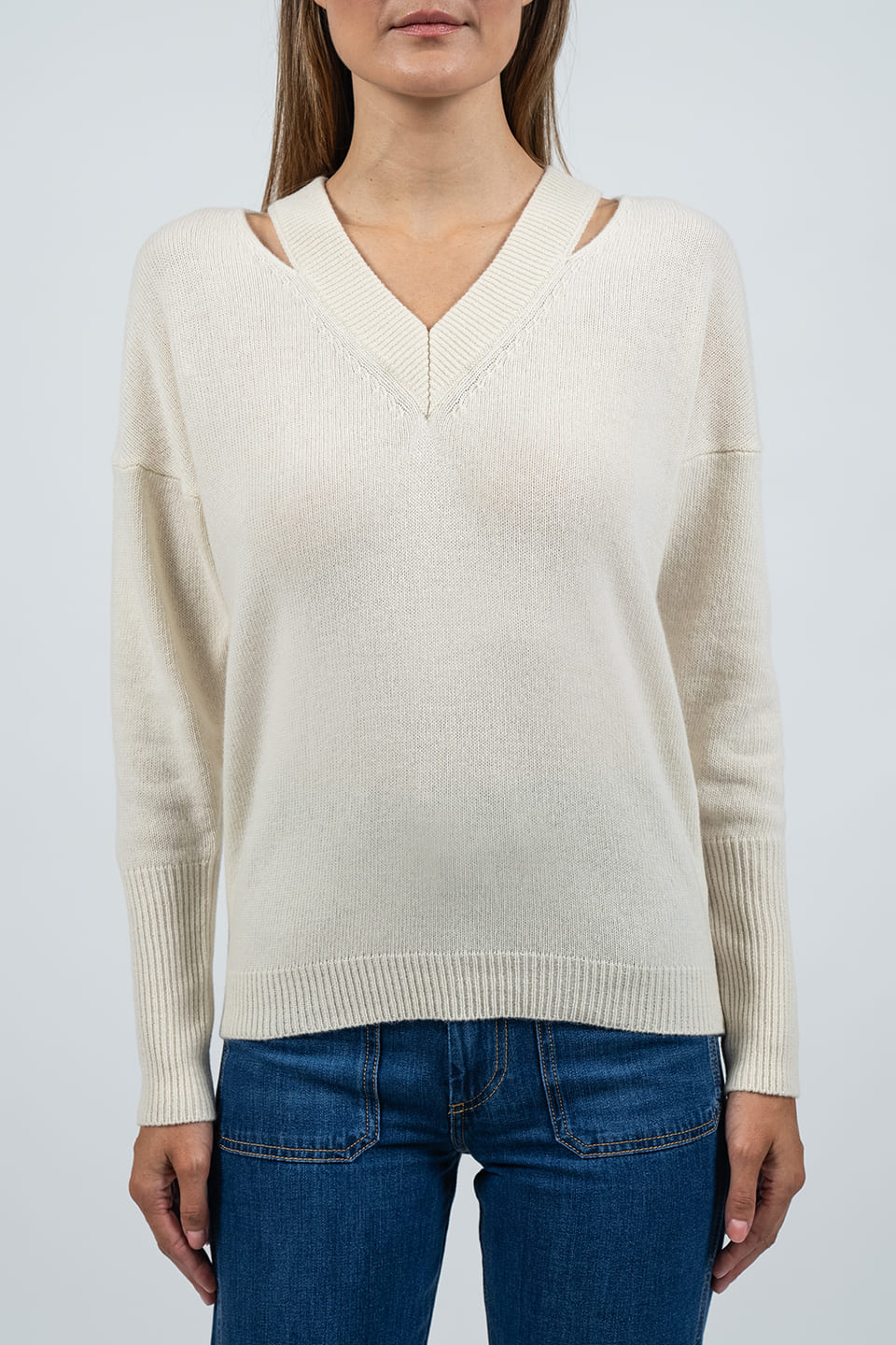 Shop online trendy Beige Women long sleeve from Federica Tosi Fashion designer. Product gallery 1