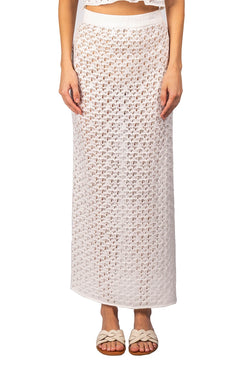 Kukhareva London | Cleo Knit Skirt White