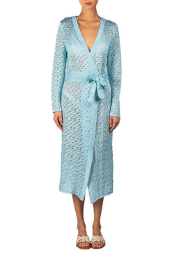 Kukhareva London | Cleo Knit Cardigan Sky Blue