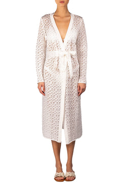 Kukhareva London | Cleo Knit Cardigan White