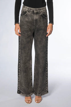 Federica Tosi | Stud Wide-Leg Jeans