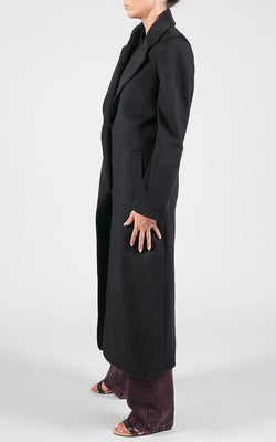 Federica Tosi | Black Long-length Coat, alternative view