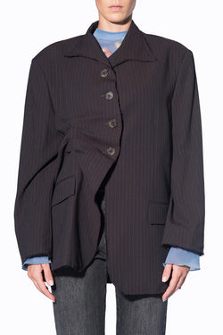 Avavav | Pleated Blazer Dark Violet