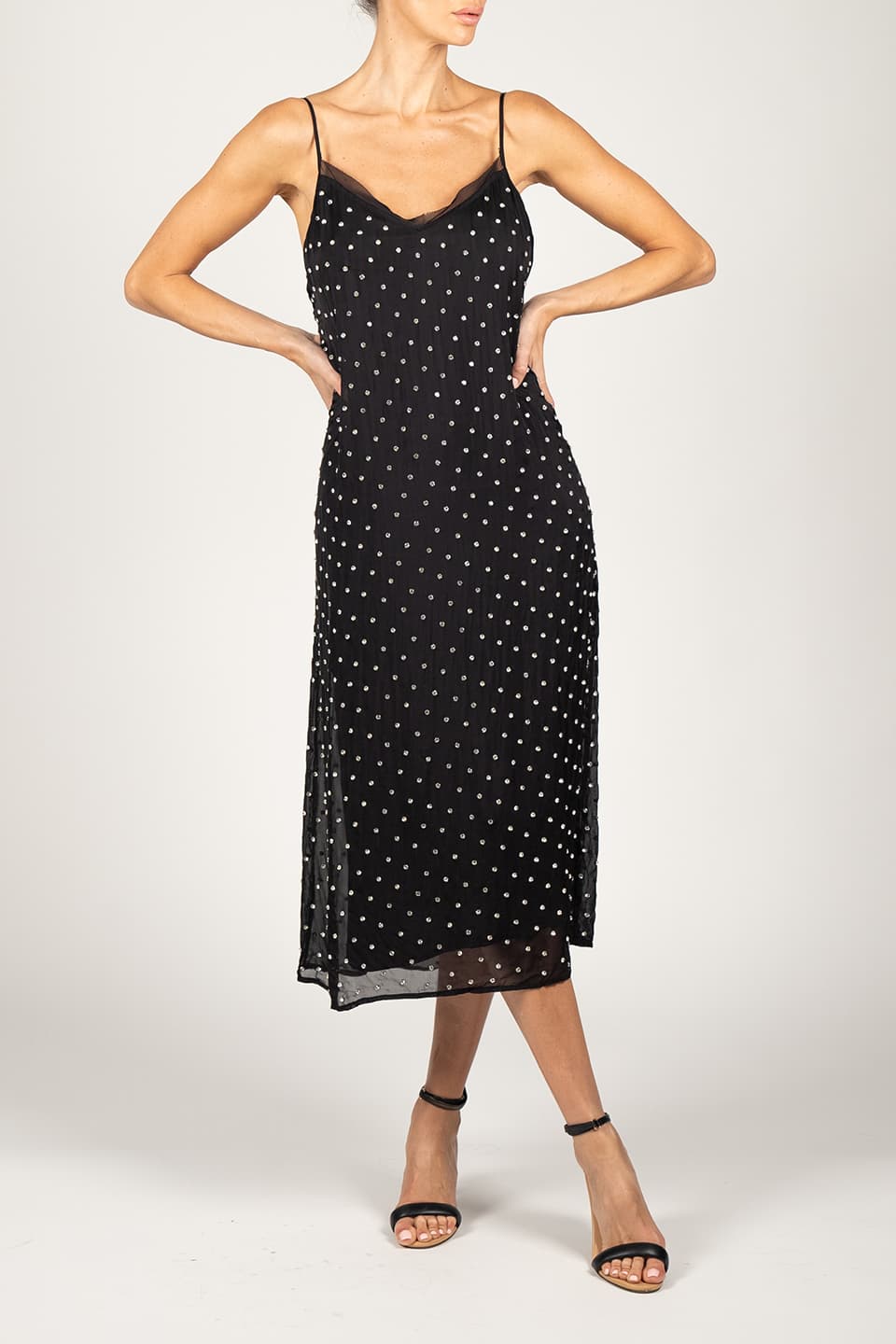 Designer Black Midi dresses, shop online with free delivery in UAE. Product gallery 2