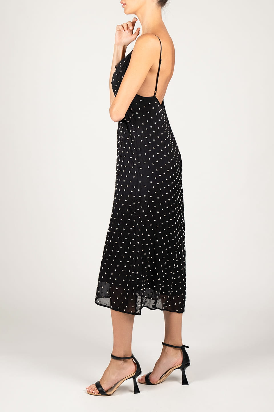 Designer Black Midi dresses, shop online with free delivery in UAE. Product gallery 6