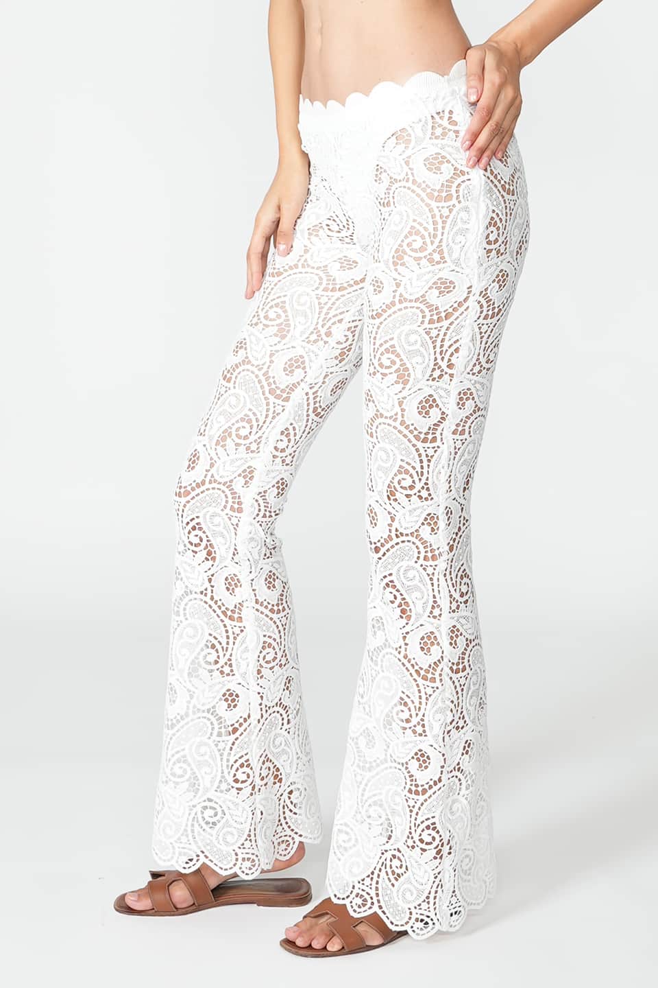 Designer White Women pants, shop online with free delivery in UAE. Product gallery 3