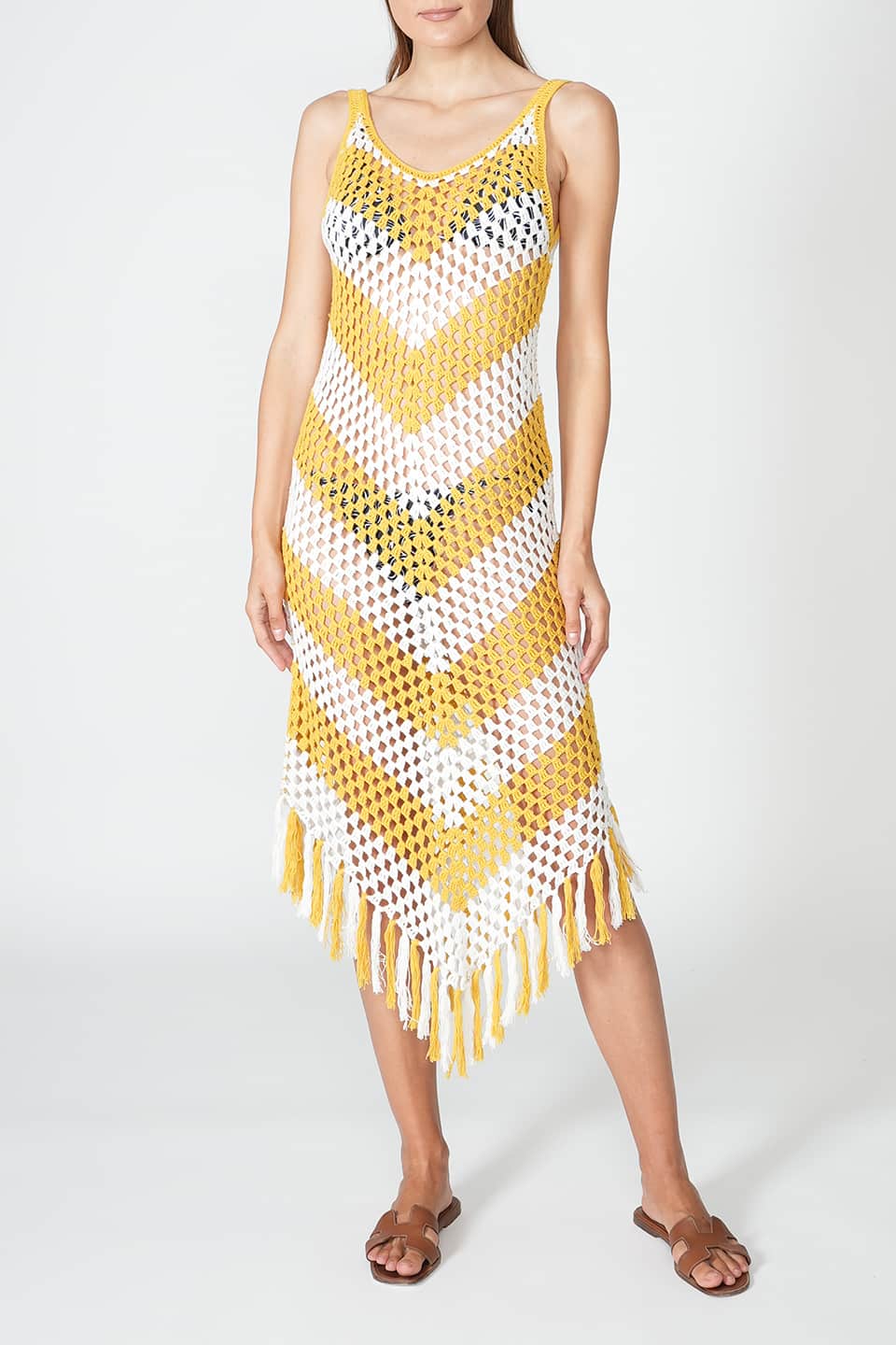 Thumbnail for Product gallery 1, Mellor Dress Yellow/White