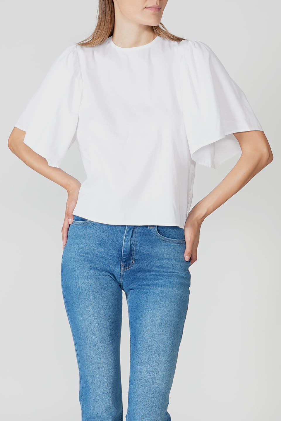 Shop online trendy White Women short sleeve from Federica Tosi Fashion designer. Product gallery 1