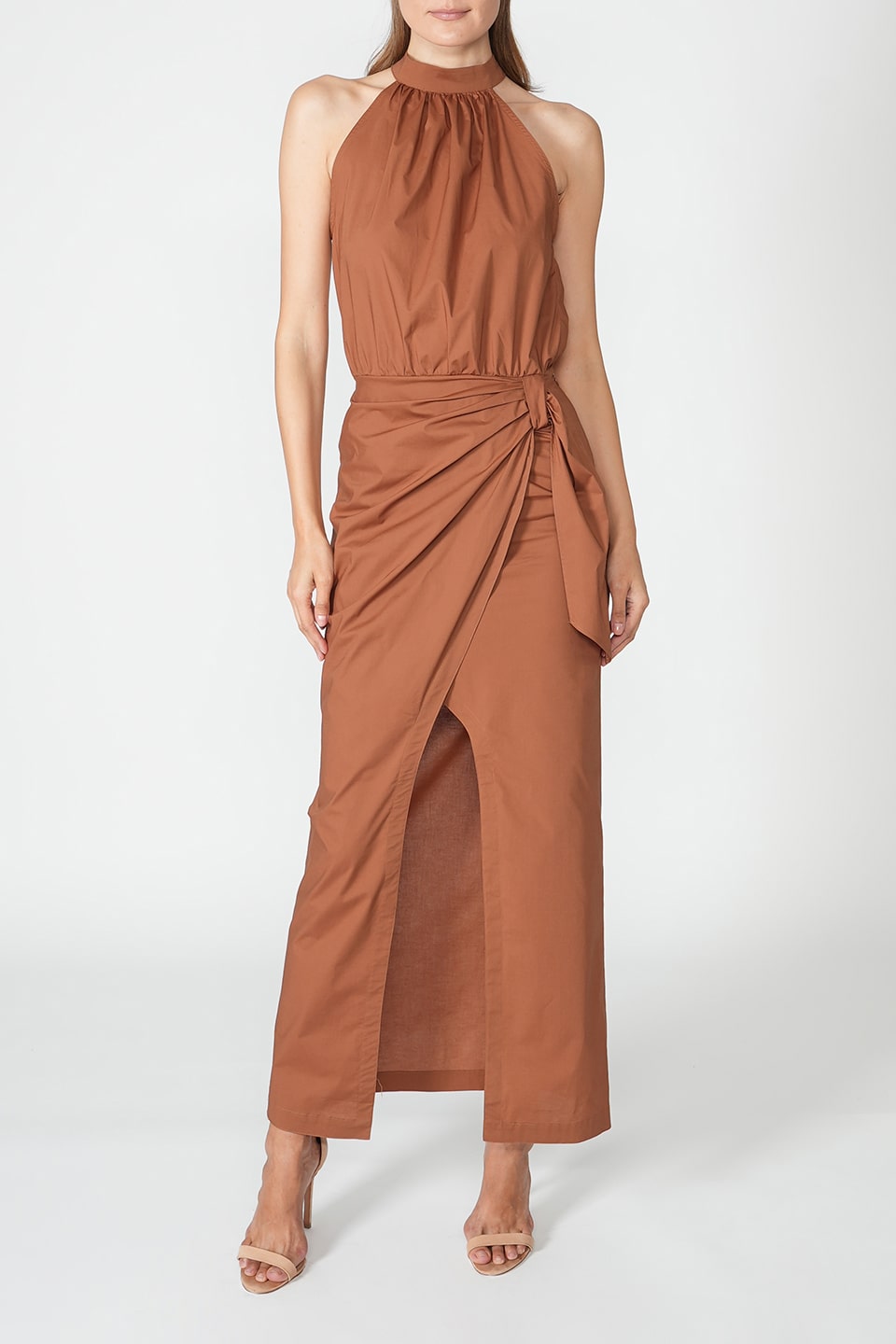 Designer Chocolate Midi dresses, shop online with free delivery in UAE. Product gallery 3